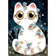 Wizzy Puzzles - Cuddly cats - 50 pcs