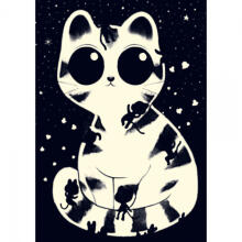 Wizzy Puzzles - Cuddly cats - 50 pcs