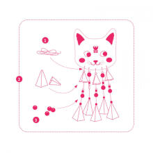 DIY - Wind Chime - Kitty