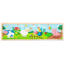 Wooden puzzle - 4 puzzles - Farm