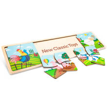 Wooden puzzle - 4 puzzles - Farm
