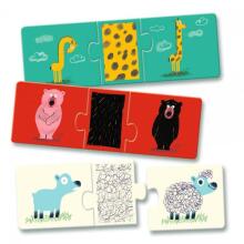 Puzzle Trio - Naked animals (24 pcs)