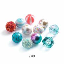 Bubble beads - Silver