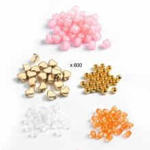 Alphabet beads - Gold