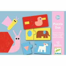 Puzzle Duo - Shapes & Animals (24 pcs)