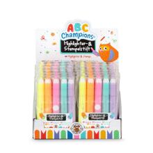 ABC Champions - Highlighter & stamp pen, set of 5