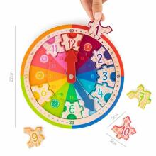ABC Champions - Learning Clock Wooden Puzzle