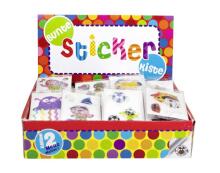 Colourful sticker box, assorted