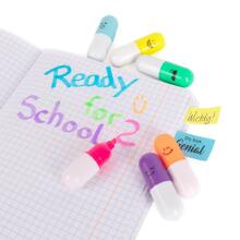 For School - Happy highlighters - 6 pcs