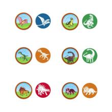 Self-inking dinosaur stamps (1 pc., 6 designs)