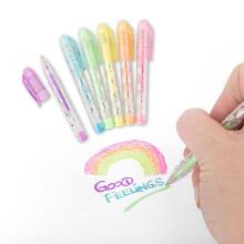 Good Feelings - - Mini gel pens in a case of 6, 2 assorted