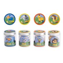 Jungle animal sharpener mini block set (1 pc., 4 designs)