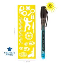 Secret Message Pen incl. stencils