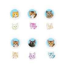 Self-inking cat breeds stamp, choice of 6