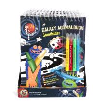 Space Adventure - Galaxy Colouring Books Velvet Pictures Including Pens