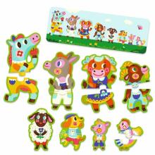 Puzzle Duo - Big and small on the farm (16 pcs)