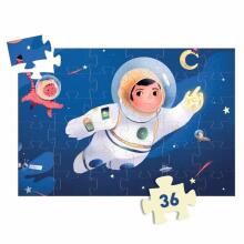 Silhouette puzzles - An astronaut on the moon - 36 pcs