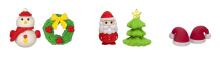 Erasers - Christmas (2 pcs.) (1 set, 3 designs)