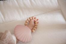 Silicone - Teether - Shell -  Pink