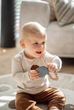 Silicone - Teether - Shell -  Blue