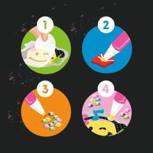 Chill & Smile - Sticker-Set Diamond Painting