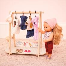 Dolls - Pomea - Large clothes rack & 3 hangers