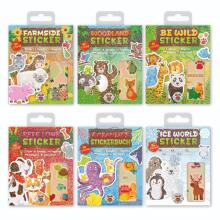 Animal sticker book 90 pieces, 6 assorted