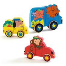 Wooden puzzles - Puzz & Roll - Color