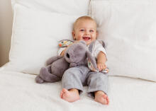 BALIBAZOO BB 81982 Rabbit Cuddle pelēks