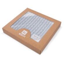 EWA 927927 Bamboo blanket light blue braid + box