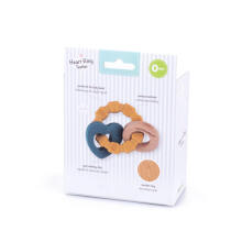 GILIGUMS GG 19013 Teether ring heart silicone wood