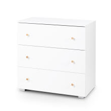 KLUPŚ Chest of drawers with changing table KAROLINA white-pine