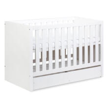 Klups Amelia Art.233081 White Bērnu koka gulta 120x60cm