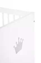 Klups Blanka Art.233084 White Wooden crib 120x60cm