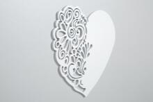 Klups Nel Heart Art.233094 Ash-White  Bērnu koka gultiņa 120x60cm