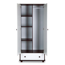KLUPŚ Two-door wardrobe SAFARI ŻYRAFKA white-walnut