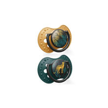 LOVI 22/903 Dynamic silicone pacifier 6-18m 2pcs Jungle Vibes Boy