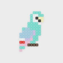 MARIOINEX 905883 Micro waffle blocks 80 pcs (Parrot)