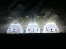 MARKO OLB-XY-GR Set of 3 LED night lights White Rabbits