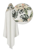 MATEX Bath cover BAMBOO DESIGN 100x100 [TB0418_01]white