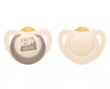 NUK 734083 Latex Soother 6-18m FOR NATURE 2 pcs box