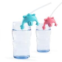 SMILY MIA Straw Set Dinosaur pink