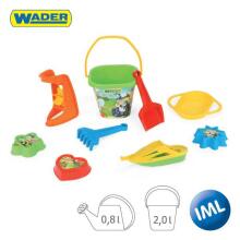 WADER 75044 Happy Summer - Sand set with IML 9 pcs. - 2 types