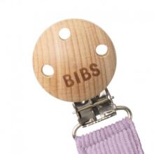 BIBS 9401111 PACIFIER BRAID pacifier holder 100% GOTS organic cotton Sky/Mauve