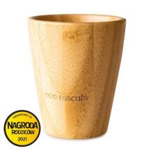 ECORASCALS Bamboo cup with a capacity of 240 ml and a silicone cover, green