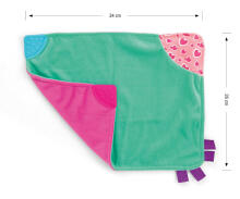 MILLY MALLY 14325 Plush Toy Blanket Pink