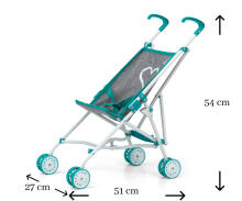 MILLY MALLY 3237 Кукольная коляска Julia Prestige Mint