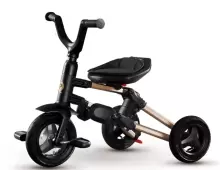 Bebe Basic Nova Gold Art.235558 Black Children's tricycle with handlebars, roof and inflatable wheels