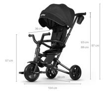 MILLY MALLY 5241 Qplay Tricycle Nova Niello black