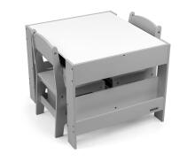 MILLY MALLY 5489 Furniture set - Table and two chairs Sven Grey